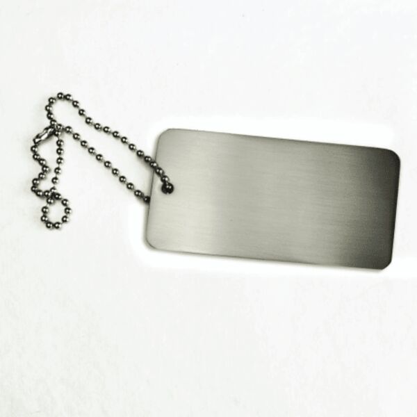 Large Silver Metal Hangtag Thumbnail