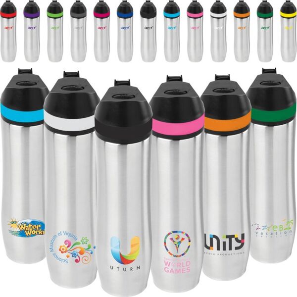 20 oz Persona® Wave Vacuum Water Bottle Thumbnail