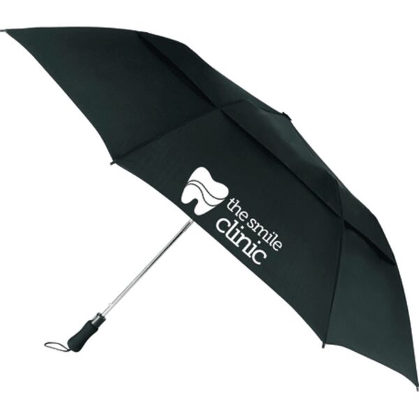 55" Vented Auto Open Folding Golf Umbrella Thumbnail
